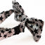 Boys White With Black Stars Patterned Bow Tie