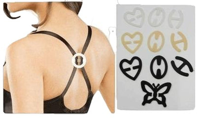 Bra Strap Pack Of 10 Clips Cleavage Control Sports Racerback Top Singlet Buckle