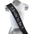 Bridal Hens Night Sash Party Black/Silver - Bride To Be