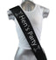 Bridal Hens Night Sash Party Black/Silver - Hen's Party