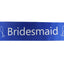 Bridal Hens Night Sash Party Electric Blue/Silver - Bridesmaid