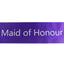 Bridal Hens Night Sash Party Purple/Silver - Maid Of Honour