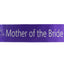 Bridal Hens Night Sash Party Purple/Silver - Mother Of The Bride
