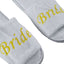 Bridal Slippers Wedding White Bright Yellow Gold - Bride To Be