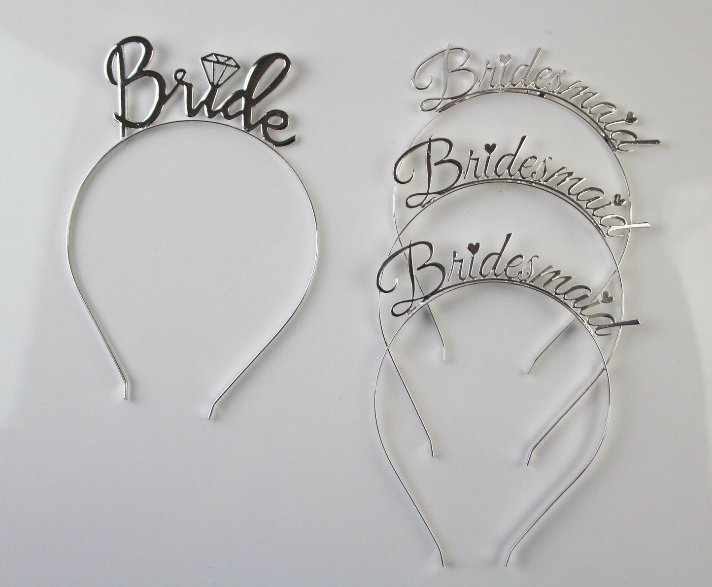 Bridal Tiara Bride To Be Bridesmaid Shower Hens Party Silver Crown Headband