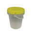 Bulk 100 x 1.2L Empty Honey Bucket with Lid - 1.5Kg Clear Tamper Proof Plastic Tub