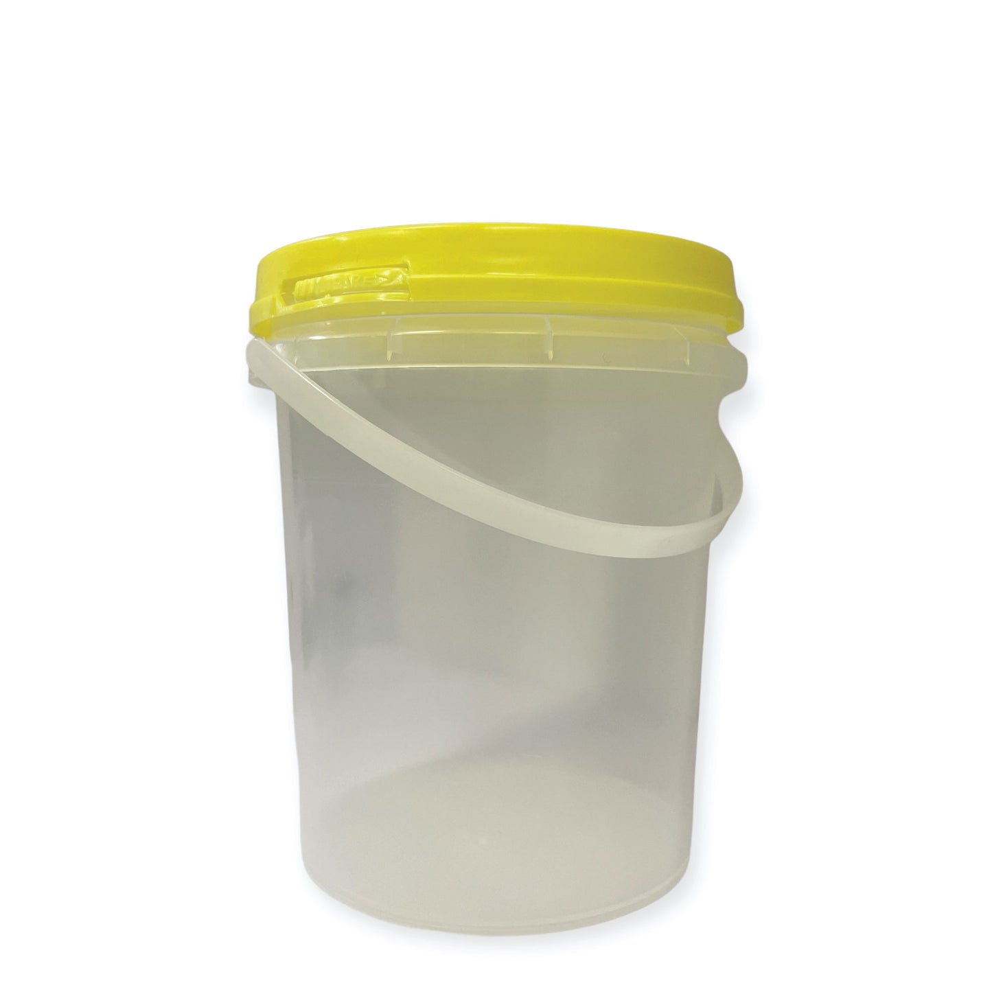 Bulk 100 x 1.2L Empty Honey Bucket with Lid - 1.5Kg Clear Tamper Proof Plastic Tub