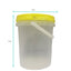 Bulk 100 x Empty Honey Buckets + Lids - 0.8L 1.2L 2.2L Clear Plastic Tub