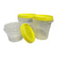 Bulk 100 x Empty Honey Buckets + Lids - 0.8L 1.2L 2.2L Clear Plastic Tub