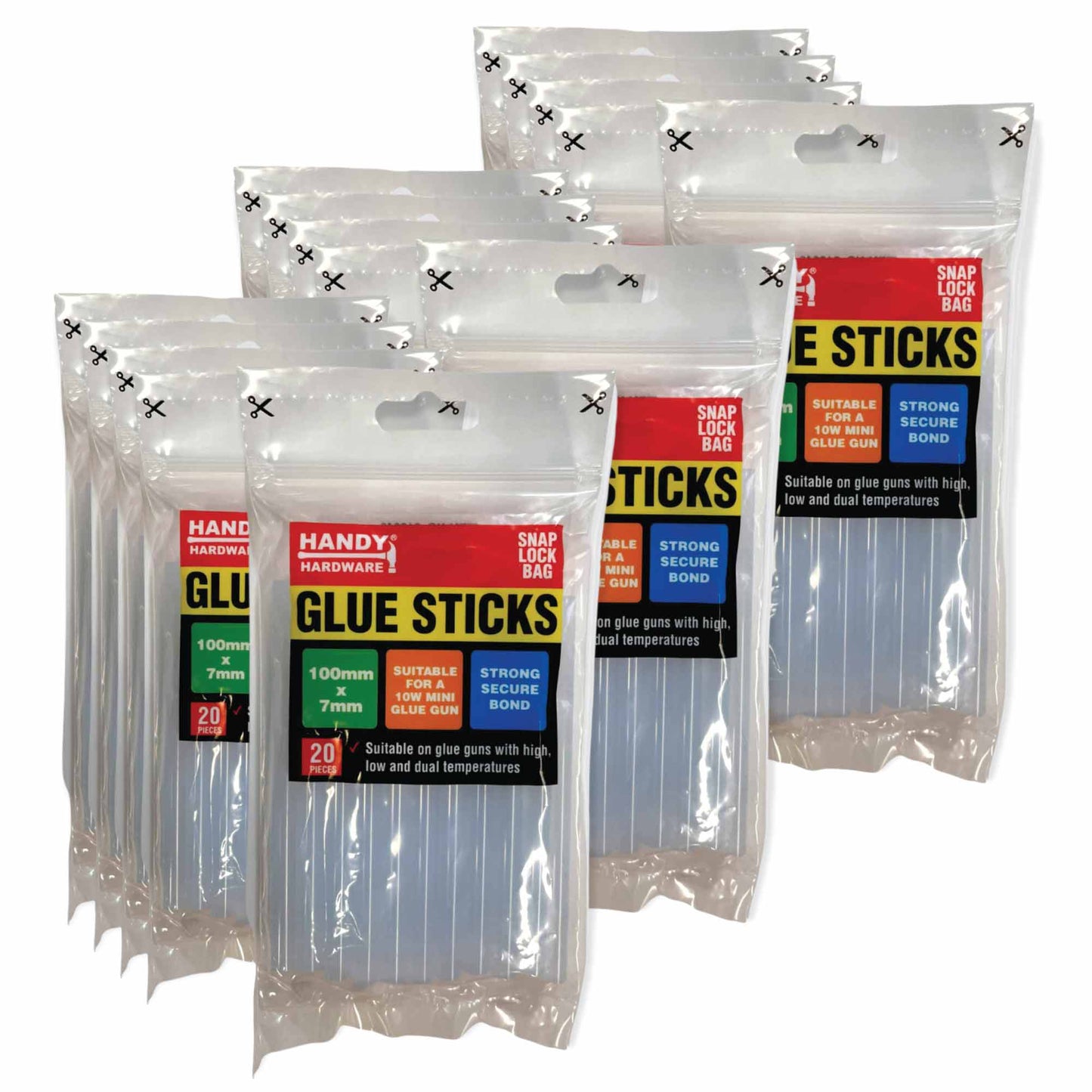 Bulk 100mmx7mm Hot Melt Glue Sticks Clear 10w Gun Craft Stick Adhesive