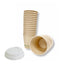 Bulk 12oz Disposable Takeaway Coffee Cups + Lids -Compostable Bamboo Double Wall