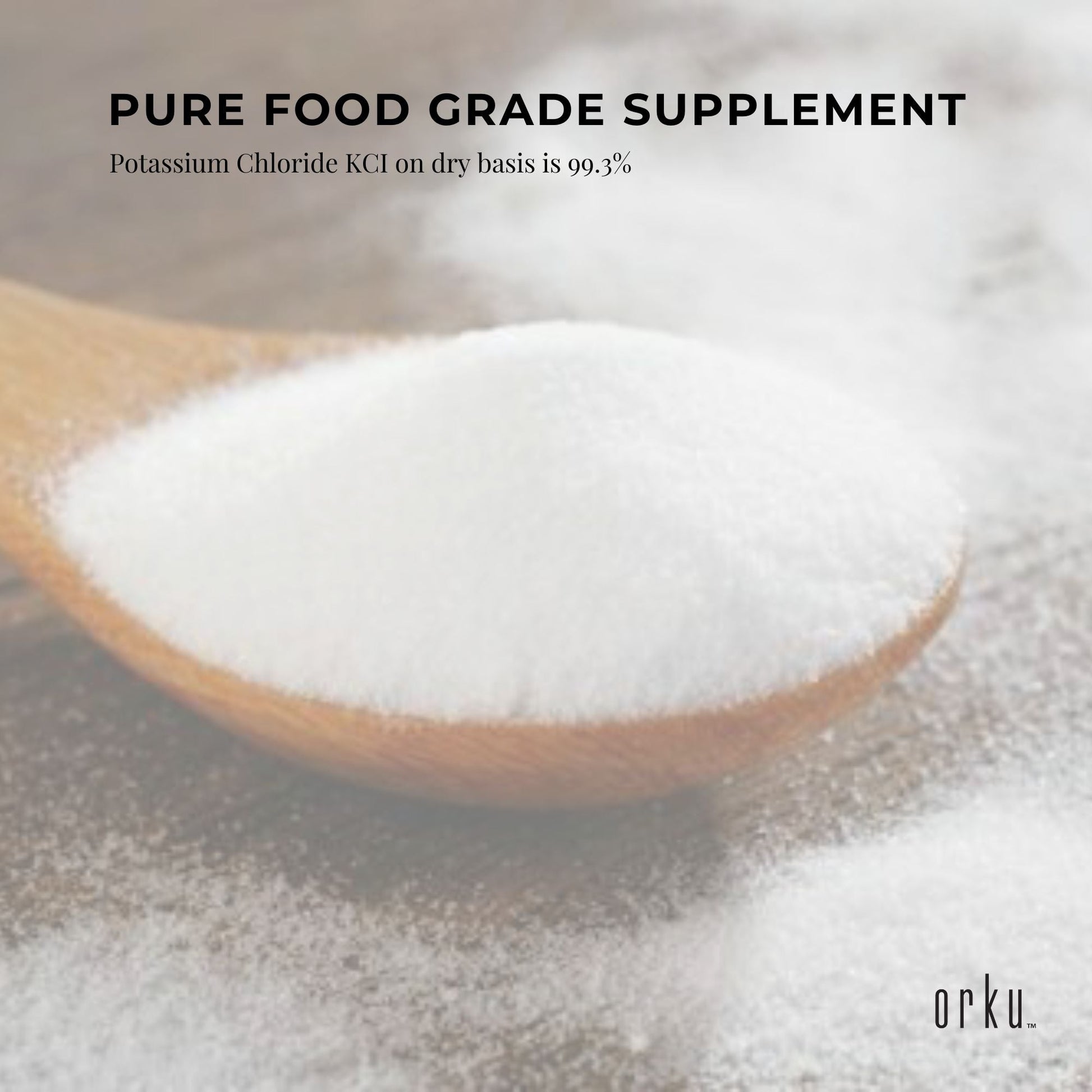 Bulk 20Kg Potassium Chloride Powder Tub - Pure KCL E508 Food Grade Supplement