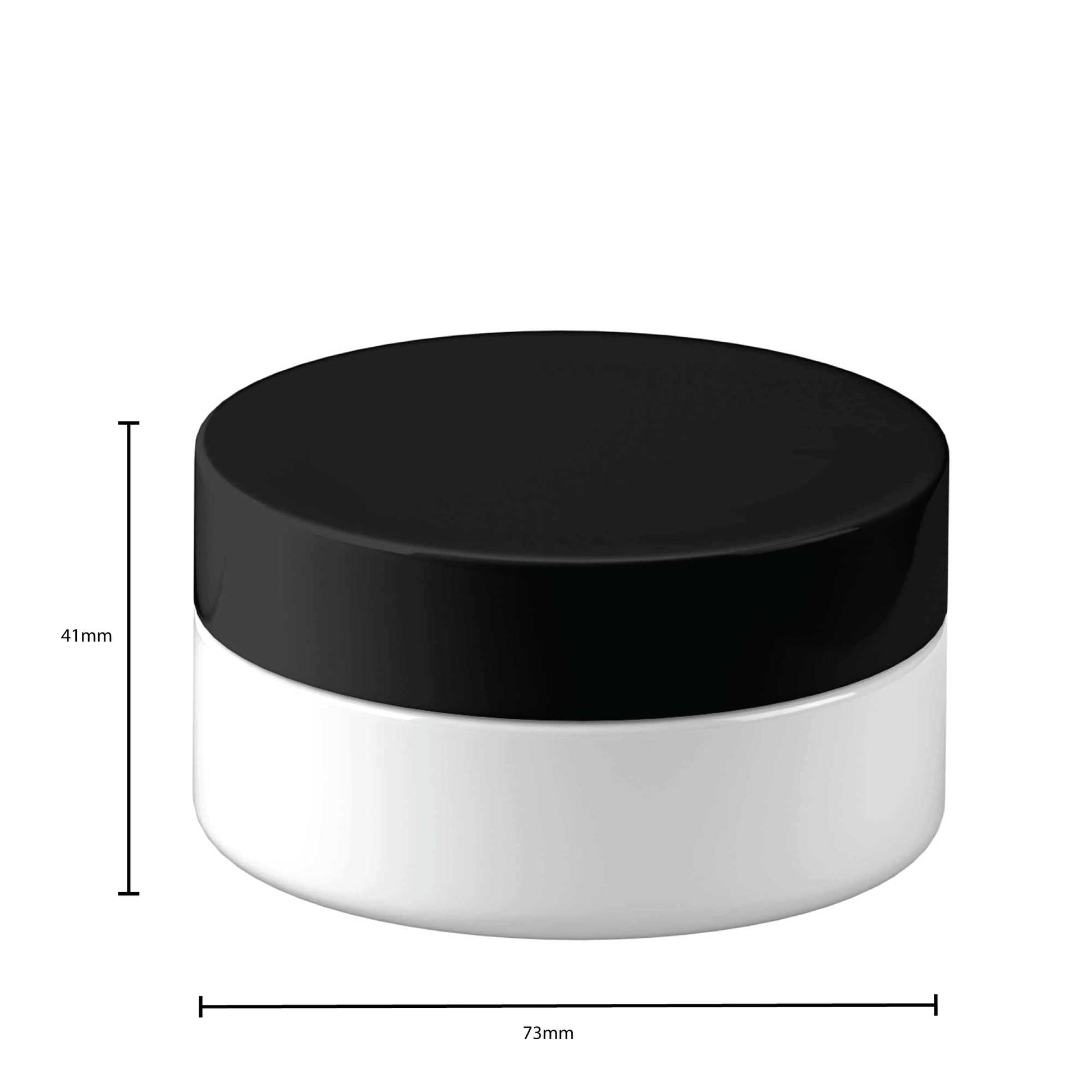 Bulk 392x 100g Plastic Cosmetic Jar + Lids - Empty White Cream Container