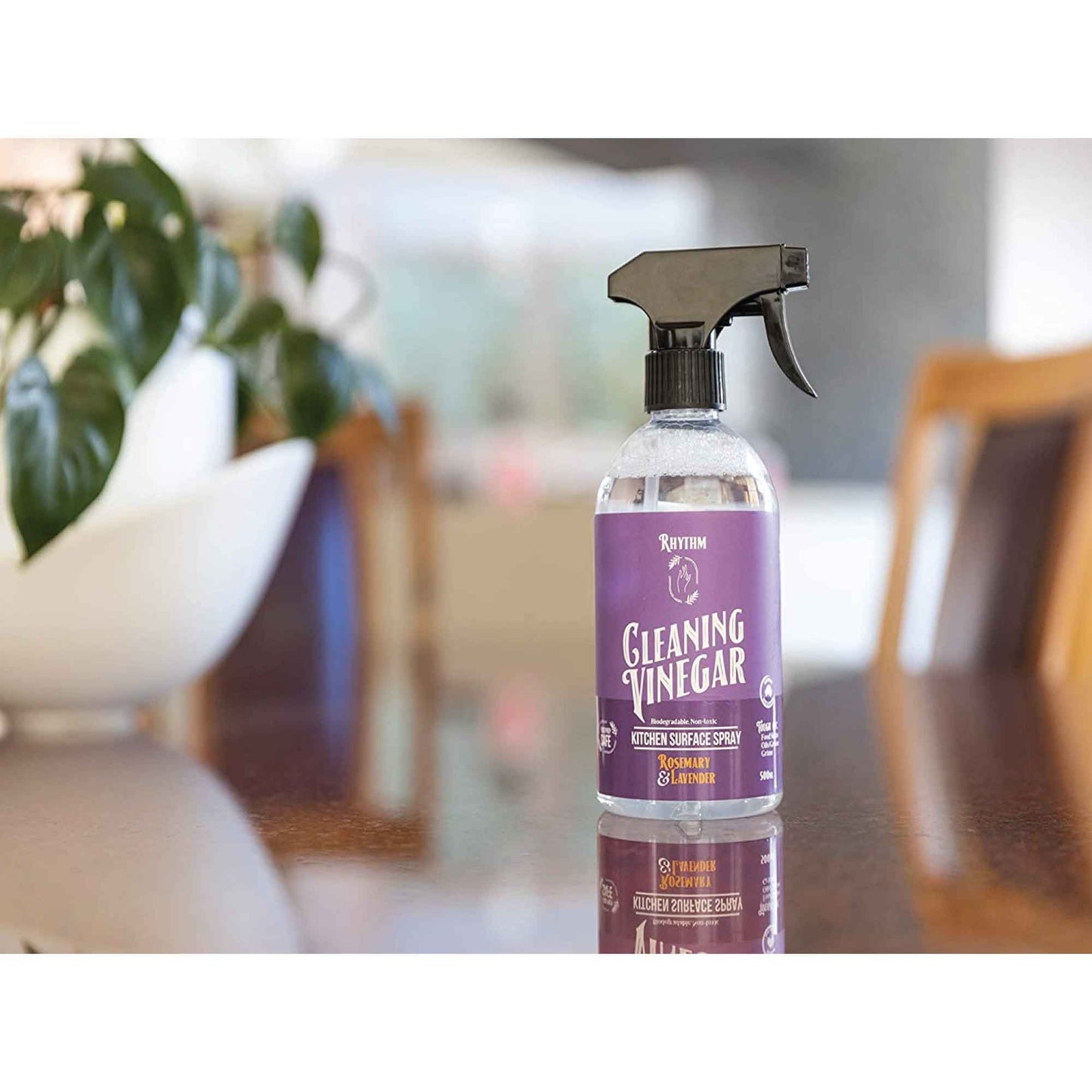 Bulk 6x 500ml Eco Friendly Cleaning Vinegar Non-Toxic Spray Rosemary Lavender