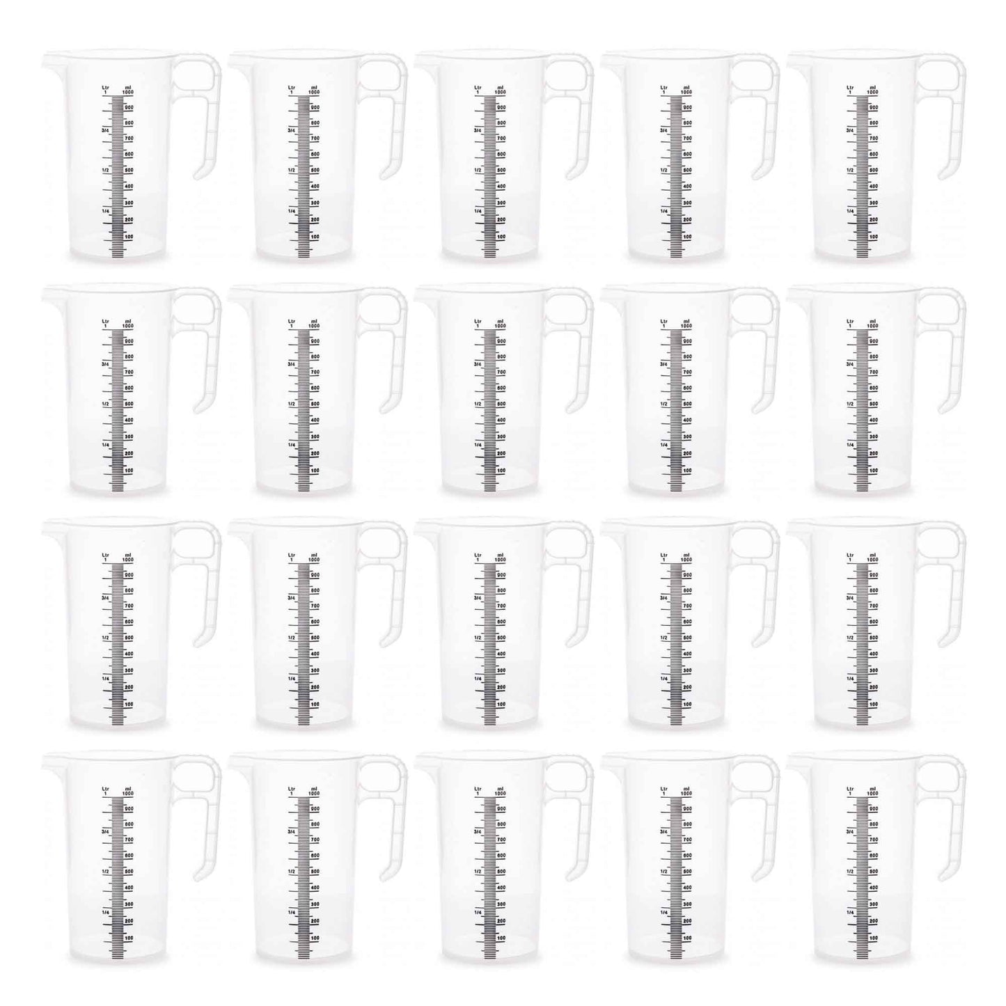 Bulk Measuring Jugs Heavy Duty Clear Food Grade BPA 5 Propylene Plastic Pro-Jug