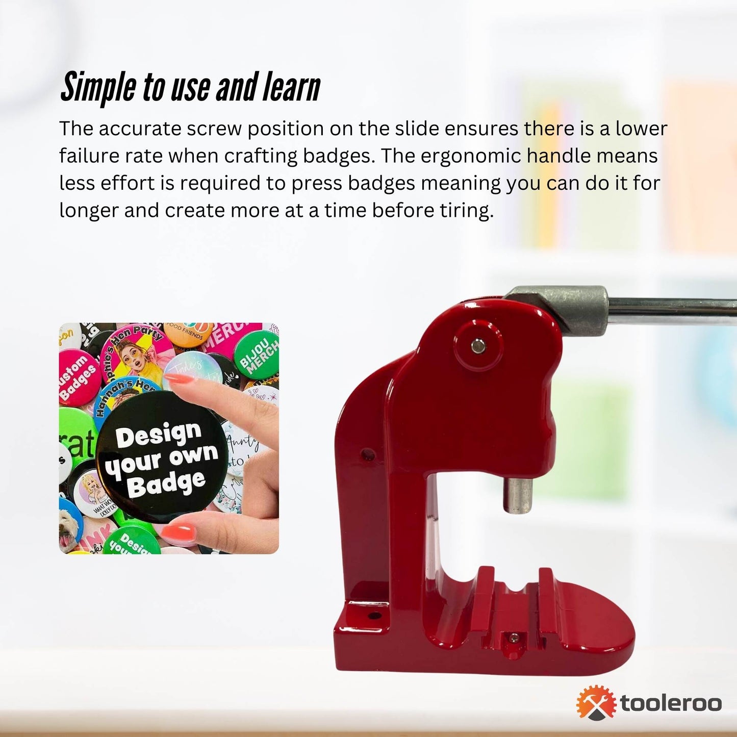 Button Badge Making Set - Maker + Moulds + Badges 25mm 32mm 58mm