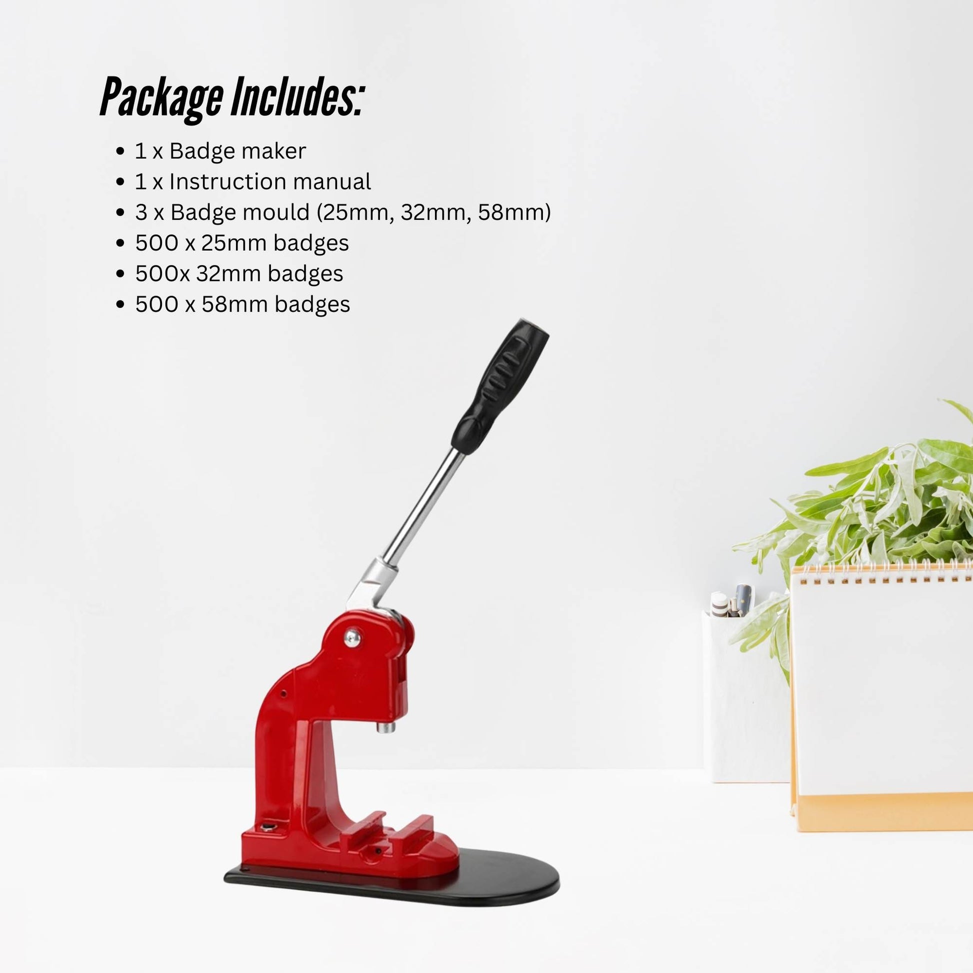 Button Badge Making Set - Maker + Moulds + Badges 25mm 32mm 58mm