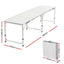 Weisshorn Folding Camping Table 240CM Portable Outdoor Picnic BBQ Aluminium Desk