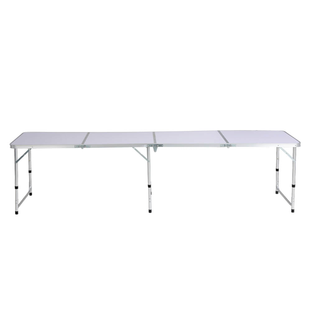 Weisshorn Folding Camping Table 240CM Portable Outdoor Picnic BBQ Aluminium Desk