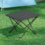 Weisshorn Folding Camping Table 40cm Aluminium Portable Outdoor Picnic BBQ