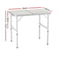 Weisshorn Folding Camping Table 90CM Adjustable Portable Outdoor Picnic Desk