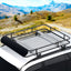 Giantz Universal Car Roof Rack Basket Luggage Carrier Steel Vehicle Cargo 123cm