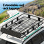 Giantz Universal Car Roof Rack Basket Luggage Vehicle Cargo Carrier 160cm Black
