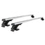 Universal Car Roof Racks Pod Aluminium Cross Bars Brackets 145cm Silver