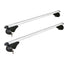 Universal Car Roof Racks Pod Aluminium Cross Bars Adjustable 108cm Silver