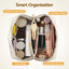 Embellir Makeup Case Portable Cosmetic Bag Organiser Toiletry Travel Bag PU White