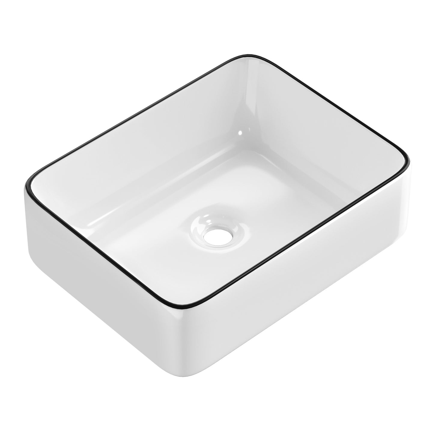 Cefito Bathroom Basin Ceramic Vanity Sink Hand Wash Bowl Above Counter 48x37cm