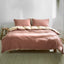 Cosy Club Quilt Cover Set Cotton Duvet King Red Beige