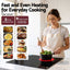 Devanti Ceramic Cooktop 5 Cooking Zone 4 Electric Hobs Touch Control 7600W Black