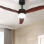 Devanti 52'' Ceiling Fan DC Motor 3 Blades w/Light - Dark Wood