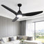 Devanti 64 Inch Ceiling Fan DC Motor w/Light w/Remote - Black