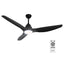 Devanti 64 Inch Ceiling Fan DC Motor w/Light w/Remote - Black