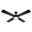 Devanti 52'' Ceiling Fan w/Light w/Remote Timer - Black