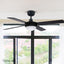 Devanti 52'' Ceiling Fan w/Light w/Remote Timer - Black