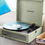 Crosley Voyager Sage - Bluetooth Portable Turntable  & Record Storage Crate