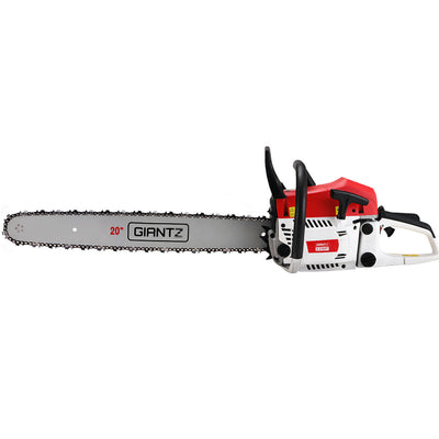 Giantz 62cc Petrol Commercial Chainsaw 20" Bar E-Start Tree Chain Saw Pruning