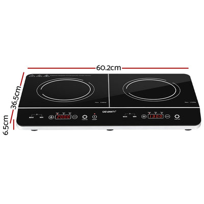 Devanti Portable Induction Cooktop 60cm Portable Cooker 15A Plug