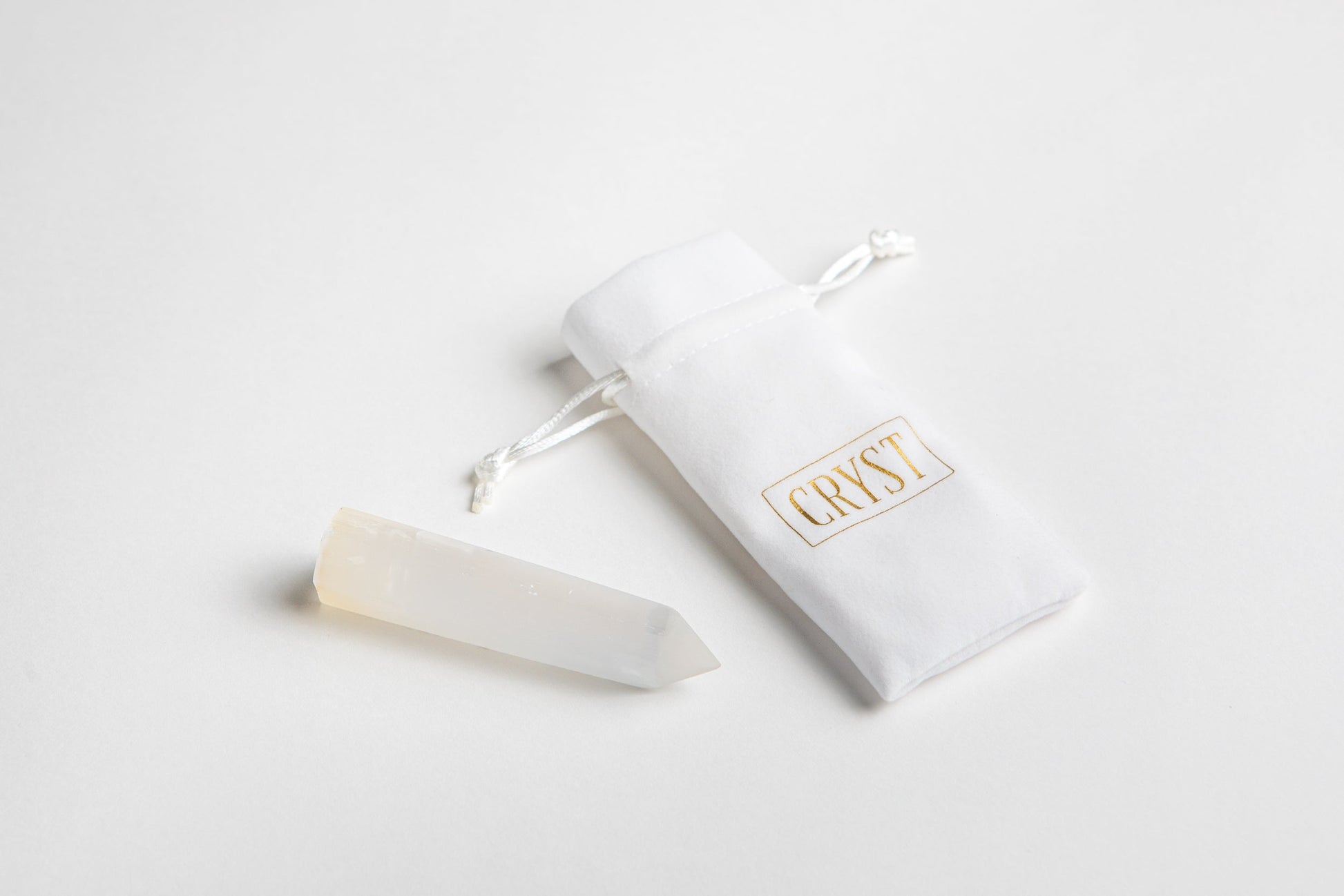 Calm Mind Crystal Trio - Selenite, Smoky Quartz + Amethyst
