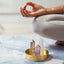 Calm Mind Crystal Trio - Selenite, Smoky Quartz + Amethyst