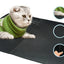 Cat Litter Pad - Double Layer Black Waterproof Dropping Catcher Pet Folding Mat