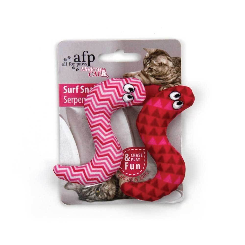 Catnip Cat Toy Surf Snake 9cm - Pet Chase Crinkle Snakes Teaser Toys