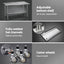 Cefito 1524x762mm Stainless Steel Kitchen Bench w/ Splashback Work Table Prep Bench Commercial 430