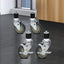 Cefito 4" Swivel Castor Wheels Stainless Steel Kitchen Bench Set of 4