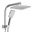 Cefito 8'' Rain Shower Head Set Handheld Square High Pressure Chrome