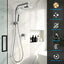Cefito 9'' Rain Shower Head Set Handheld Round High Pressure Mixer Tap Chrome