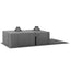 Cefito Kitchen Sink 100X45CM Stainless Steel Basin Double Bowl Nano Black